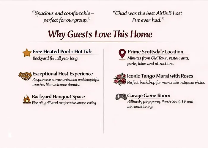 Dom wakacyjny Rose Haven - Old Town, Heated Pool, Spa, Game Scottsdale